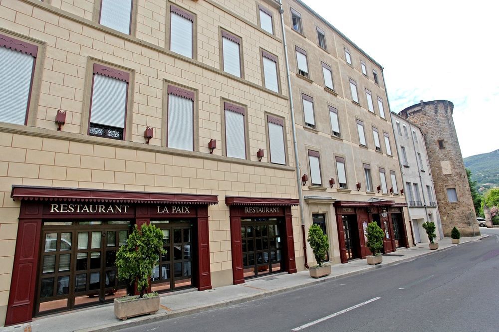 Logis Hotel Restaurant De La Paix Lodève Buitenkant foto